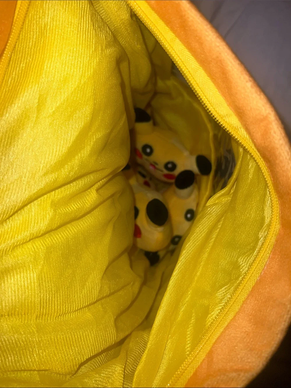 Pokemon Pikachu Zip up peek a boo pika pillow